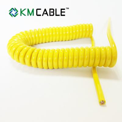 China Pared fina en espiral multifilar del cable eléctrico 4 amperios con grueso del alambre de 0.5m m en venta