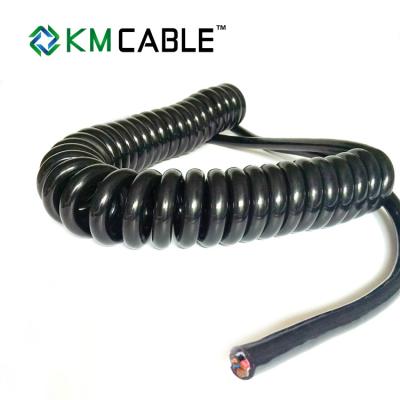 China Semi Truck Trailer Power Cord PVC Insulation Flame Retardant Spring Coiled for sale