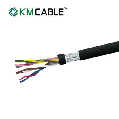 China Black Jacket Screened Motor Cable / Flex Control Cable 500M Cable Length for sale