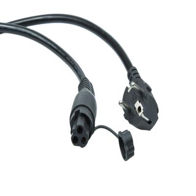 China Home Appliance 3G1.5MM2 H07BQ-F CE Approved Black Extension Cable AC Cold-Heavy Cord for Nordic Car Engine Power on DC C13 6 Volt for sale