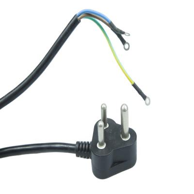 China South African Home Appliance SABS Approved Extension Plug D18 250V 6A AC Power Cord Electrical Cable for sale