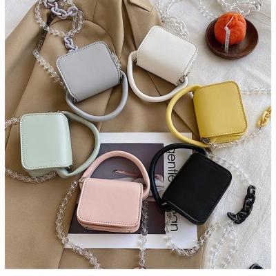 China New fashionable parent-child fashion children's handbag small square women's bag mini square bag crossbar accessories for sale