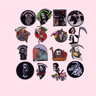 China Europe Quality Enamel Pins Custom Style Cartoon Gothic Punk Punk Brooches Clothes Lapel Badges Jewelry Gifts Pin for sale