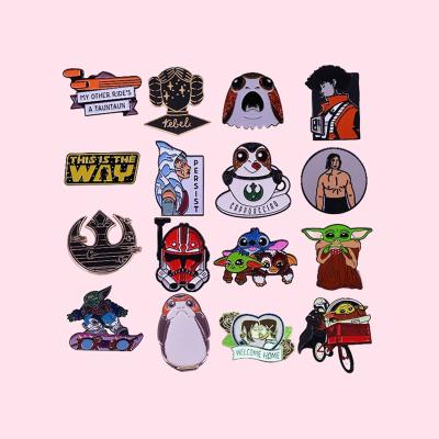 China Europe Movie Baby Collect Hard Enamel Lapel Pins Metal Badge Hats Clothespin Key Backpack Jewelry Accessories Chain Pin for sale