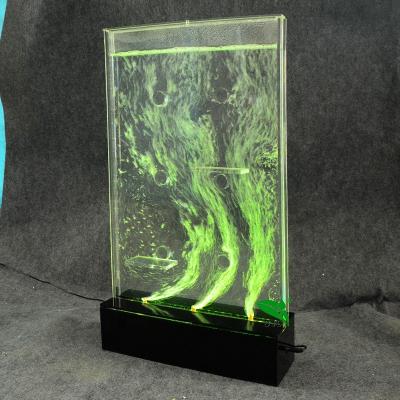 China Water Bubbles Dancing & Color Changing LED Light Up Aquarium Mini Acrylic Water Bubble Bottle Display for sale