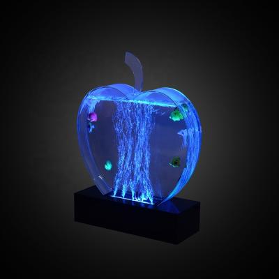 China Modern Christmas Water Bubble Lighting Apple Shape Led Table Lamp for sale