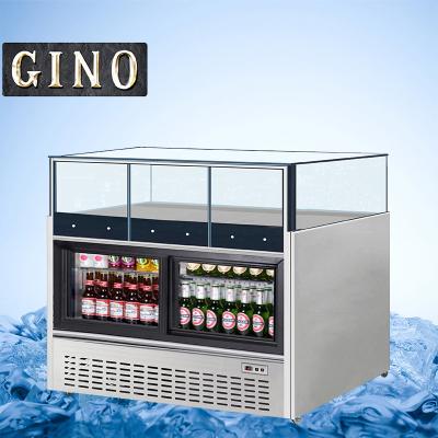 China Cooler Single-temperature Glass Cake Display Dessert Pastry Display Food Drawer Refrigerator Refrigeration Equipment for sale