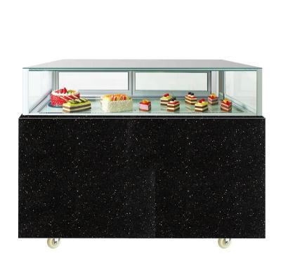 China Cooler Single-temperature Glass Cake Display Dessert Pastry Display Food Refrigerator Drawer Refrigeration Equipment for sale