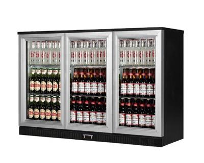 China Cooler Triple Door Back Bar Cooler Bottle Single-Temperature Showcase Refrigeration Equipment Freezer for sale