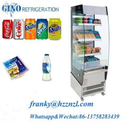 China Single-temperature fruit and open type display fridge 4 shelf display open beverage fridge for sale