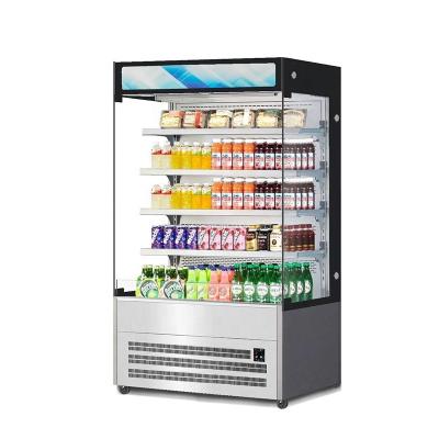 China Single-temperature open cooler commercial refrigeration equipment showcase display case refrigerator for sale