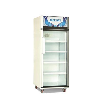 China Single-temperature single-temperature beverage display cabinet refrigerator refrigerator display door upright glass refrigerator display refrigerator for sale