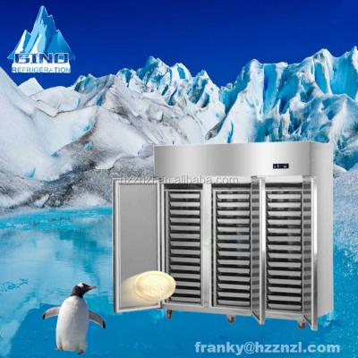 China Upright Commercial Single-temperature Three Door Freezer 1380L Commercial Bakery Refrigerator for sale