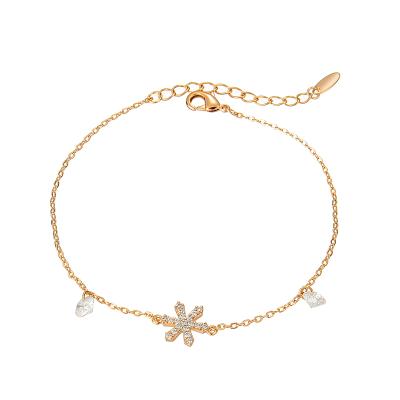 China CLASSIC New Arrivals Personalized Bracelet 18K Gold Plated 2022 New Style Diamond Bracelet for sale