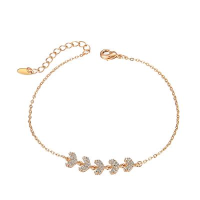 China Best Selling Personalized Cute Bracelet 18K Gold Plated 2022 Hot Style Diamond Bracelet for sale