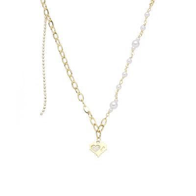 China Hiphop New Arrivals 18K Gold Plated Necklace For Women Hip Hop Jewelry Gemstone Necklace for sale