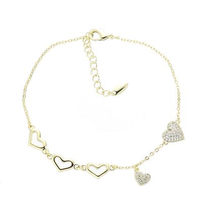 China FASHIONABLE Bracelets 30K Gold Charm Bracelet Fashion Chain Bracelet For Wrist for sale