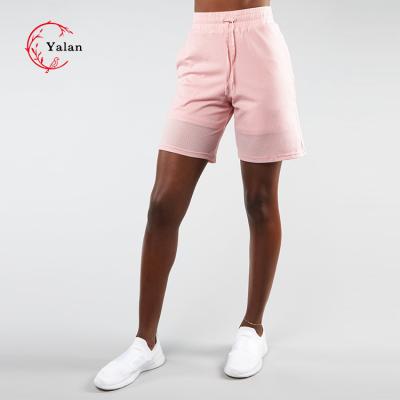 China Solid Color Breathable Wholesale Custom Girl Sports Gym Fitness Shorts Halter Running Shorts for sale