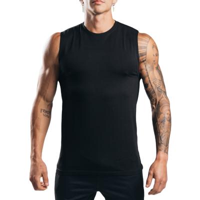 China Wholesale High Quality QUICK DRY Men's Muscle Stretch Tank Tops Super Soft Fitness Singlet Men's Knitwear for sale