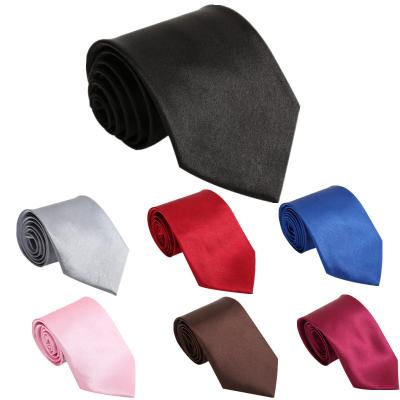 China 2021 New Business Fashion Skinny Men Tie Wedding Groom Tie Solid Color Party Men Tie for sale