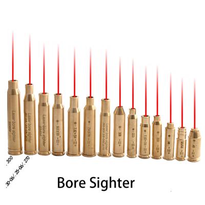 China Red Dot Laser Brass Boresight CAL Cartridge Bore Sighter For Scope Hunting for sale