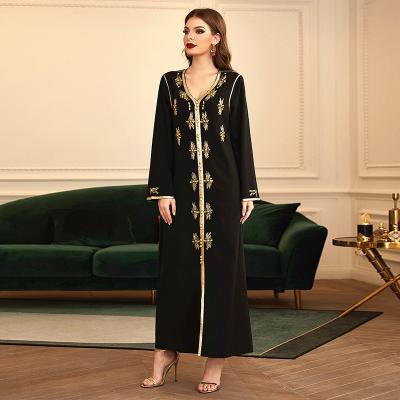 China Wholesale Luxury Breathable Elegant Women Long Sleeve Muslim Evening Dress for sale