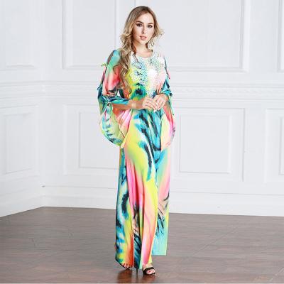 China New Foreign Trade Fashion Plus Size Islamic Long Abaya Women's Dress Dropshipping Muslim Clothing Dress for sale