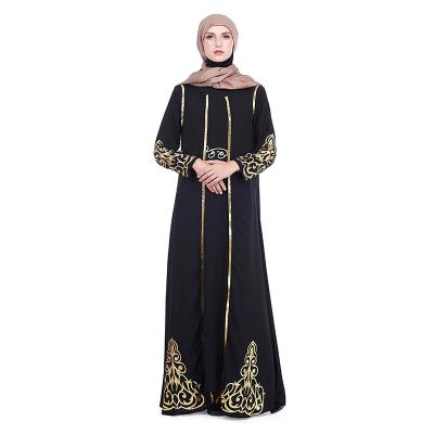 China Muslim abaya women women ladies dress middle east sale muslims embroidery long sleeve dress women abaya style dubai kaftan burkha dresses hot beaded women abaya for sale