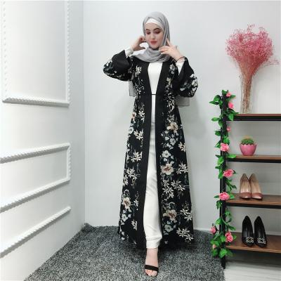 China Late summer fashion women's cardigan muslim top design muslim abaya long women's cardigan for sale