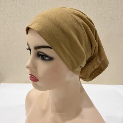 China Wholesale Unisex Muslim Hijabs Muslim Hijabs Accessories Headband Malaysia Plain Color Ladies Headband Stocking Cap Women for sale