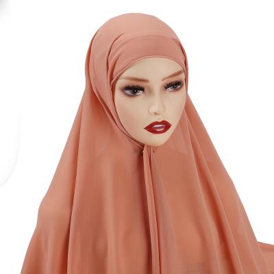 China High Quality Wholesale High Quality Dresser Hijab Women Plain Sweater Turban Chiffon Chiffon Hijab Scarf High Quality Islamic Muslim Headscarf Headband Shawls for sale