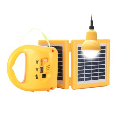 China Hot Sales 2W LED Africa Solar Rechargeable Camping Lantern Outdoor Solar Night Lamp Fishing Solar Emergency Light Smart Light for sale