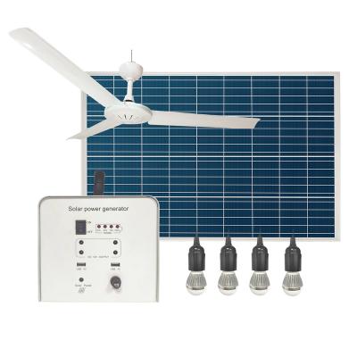 China Home Solar Generators And Panels Kit Solar Led Fan Lighting System Solar Panel Kit Off Grid Home Solar Generator for sale