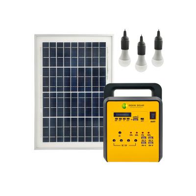 China Home Solar Power Off Grid Solar Panel Charger Kit Electric Solar Generator USB Solar Power Bank for sale