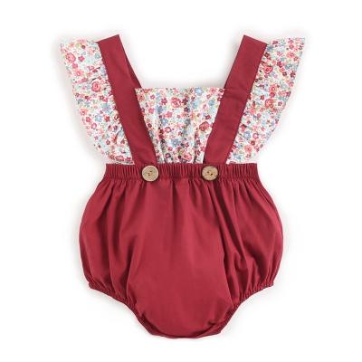 China Comfortable Summer Sales Fashion Short Customized Jumpsuit Printed Babies Rompers for sale