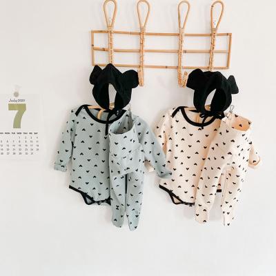 China 100% Cotton Autumn Spring Baby Rompers Comfortable Infant Newborn Toddler Clothes Soft Set for sale