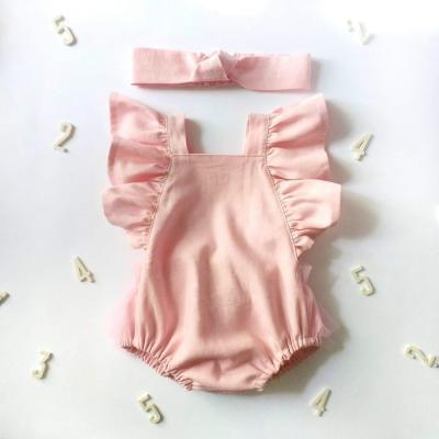 China Wholesale Cozy Toddler Girl Summer Clothing Cotton Baby Infant Romper Onsie for sale