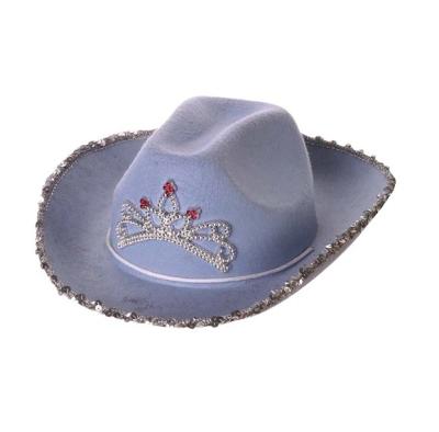 China Wild West American Cowboy Police Purple Image Hat for sale