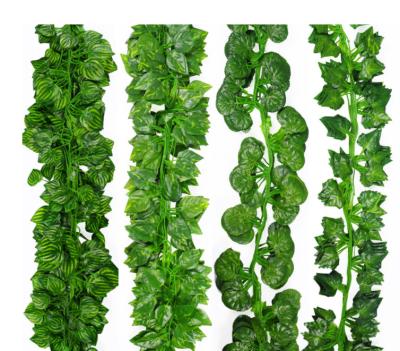 China Factory Direct Sale Plastic Watermelon Leaves Vines Artificial Vine Decoration for sale