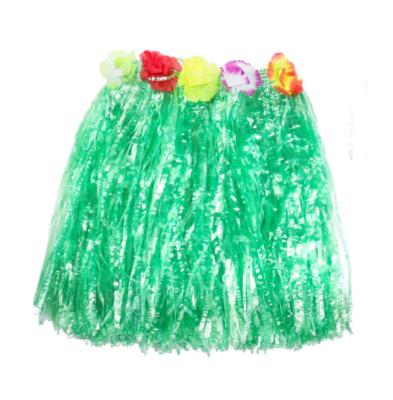 China 2020Plastic Fibers Hawaiian Girls Woman Favors Grass Skirt Costume Flower Polynesian Dance Skirt Party Cheap Hawaii Beach 30cm/40cm/60cm/80cm for sale