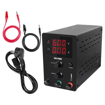 China Wanptek High Precision Digital LED Display Lab Power Source 60V 5A Adjustable DC Power Supply With USB Interface R-SPS605 for sale