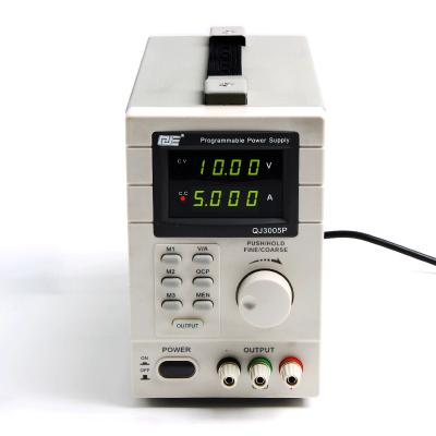 China LED Lighting QJ3005P Digital Adjustable Linear Programmable DC Power Supply 30V 5A 0.01V 0.001A USB Remote Control Via PC 220V for sale