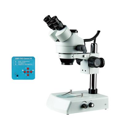 China PCB mobile phone electronics repair and manufacturer B2 professional support etc. OEM/ODM With LED Light 7X-45X Trinocular Stereo Microscope for sale