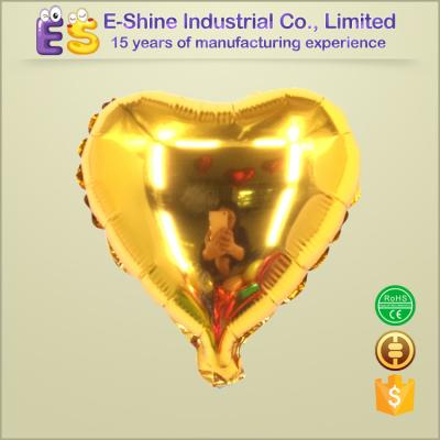 China Promotional Toy Custom Red Heart Shape Helium Foil Balloons for sale