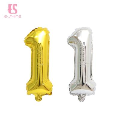 China Promotion ; The advertisement ; decoration number balloons gold silver balloon with good quality for sale