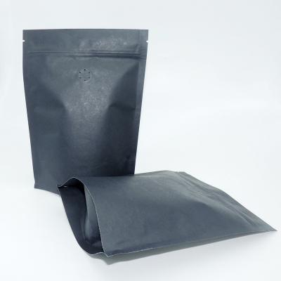 China Custom Printed Coffee Bean Bag Matt Black Plastic Paper Stand Up Pouch Ziplock Coffee Packaging Bags for sale