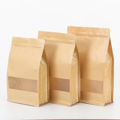 China Matt Eco Friendly Plastic Reusable Brown Custom Disposable Food Storage Luxury Paper Bag for sale