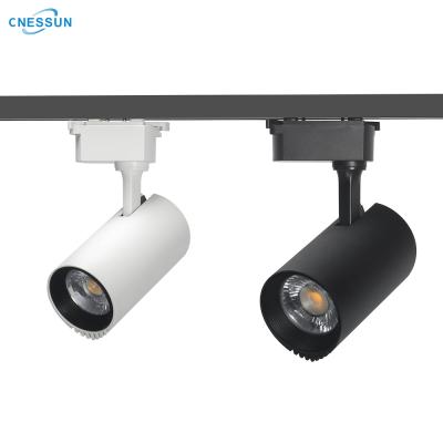 China Modern 10W 20W 30W 40W COB Tracking Lamp Spot Lighting Fixtures Spotlights Linear Rail Led Track Light for sale