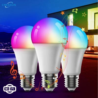 China Residential Energy Saving RGB Remote Control Smart Bulb E26 E27 16 Colors Changeable Works With WIFI App for sale