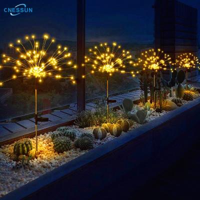 China Hot Sale Outdoor Solar Led Garden Christmas Street Light Firework Lamp For Garden Lawn Decoration for sale